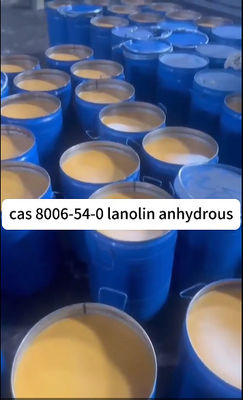 Ακατέργαστες ύλες Προμηθευτές λανολίνης CAS 8006-54-0 Φαρμακευτική κλάση BP98